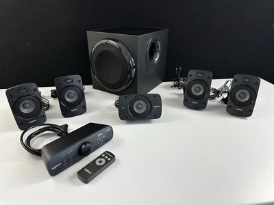 Logitech Z906 5.1 Sound System, Lautsprecher mit 1000 Watt Surround Sound, THX - Bild 1 von 4