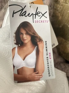 New, Playtex Secrets Undercover Slimming Shaping Underwire Bra Women's Size 38DD - Picture 1 of 15