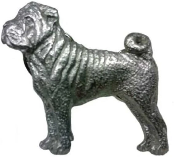 PIN de peltre fino para perro Shar Pei arte de joyería hecho en EE. UU. Foto 1 de 1