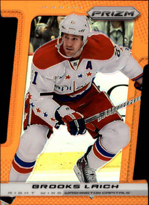 2013-14 Panini Prizm Prizms Orange Die Cut #106 Brooks Laich /50