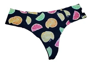 Tanga Victoria's Secret ROSA Limón Naranja Lima Estampado Fruta Sin Costuras Talla XS - Imagen 1 de 5