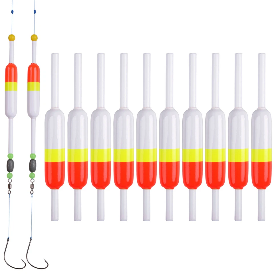 10Pcs Fishing Bobbers Fishing Floats Slip Bobbers Crappie Fishing Tackle Tools - Image 1 of 4