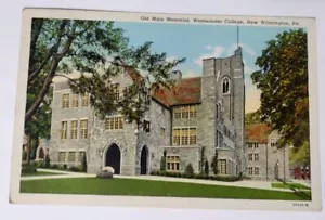 Postkarte Old Main Memorial Westminster College New Wilmington PA 1942 - Bild 1 von 2