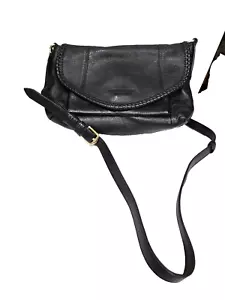 Aimee Kestenberg Pebble Leather Crossbody Bag Purse All For Love Black - Picture 1 of 24