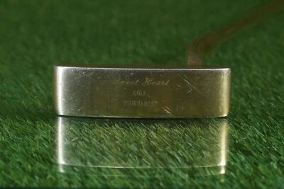 SCOTTSDALE MONTE CARLO SBM GOLF 24K PLATED PUTTER 35” GOLD SHAFT LEATHER GRIP RH - Image 1 of 4
