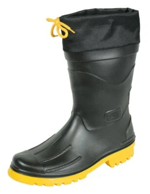 Nils-Hannes Bottes de Pluie Mi-Mollet Homme et Garçon Noir Taille47 EU Couleu... - Photo 1/4