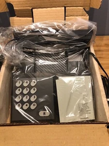 1990s B&O Bang & Olufsen Beocom 500 Danish Design Black Gray Telephone NEW BOXED - Afbeelding 1 van 5