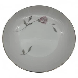 Tazón de sopa Mikasa Fine China 8194 Primrose 7,5" diseño floral rosa Japón - Imagen 1 de 8