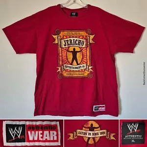 Vtg 2007 WWE Authentic Wear World Wrestling Ent. Chris Jericho Maroon XL T-Shirt - Picture 1 of 13