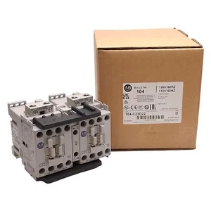Allen Bradley 104-C23D22 IEC Reversing Contactor 3-Pole 2NO+2NC, 23A 400VAC 11kW - Picture 1 of 9
