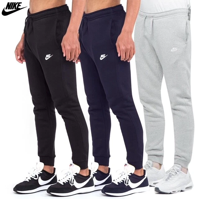 Nike Mens Jogger Athletic Regular Fit Gym Work Out Draw String Fleece Sweatpants - Image 1 of 4