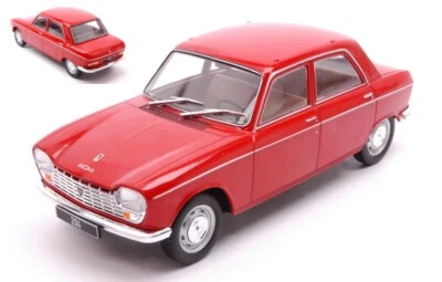 MODELLINO AUTO STATICO WHITEBOX PEUGEOT 204 1968 ROSSO MODELLISMO SCALA 1:24 - Immagine 1 di 4