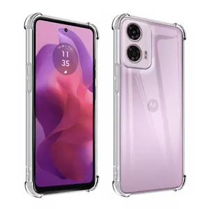 Custodia per Motorola Moto E14 G24 - Custodia gel antiurto trasparente - Foto 1 di 3