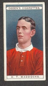 Zigarettenkarte Ogden's Famous Footballers 1908 H T Maddocks of London Welsh #23 - Bild 1 von 2