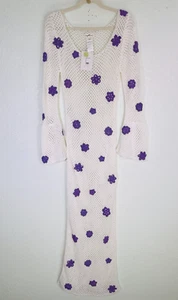 Capittana Dress Womens XS Small Lily Crochet Knit Maxi Swim Cover Up Resort NEW - Picture 1 of 10