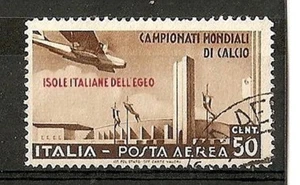 1934 EGEO USATO POSTA AEREA CALCIO 50 CENT - RR5861 - Foto 1 di 1