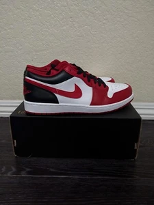 Brand New Nike Air Jordan 1 Low White Gym Red Black - Picture 1 of 2
