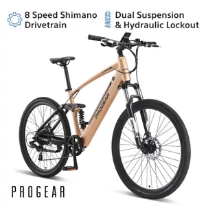 NEW Progear E-Trail Electric Mountain Bike 27.5"18" Full Suspension Alloy Frame - Picture 1 of 10