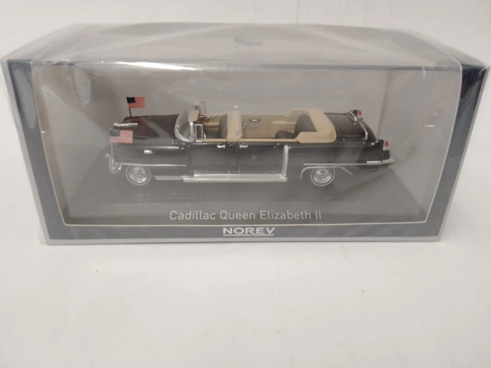 Cadillac Regina Elizabeth II anno di costruzione 1956 Schwarz 1 43 Norev