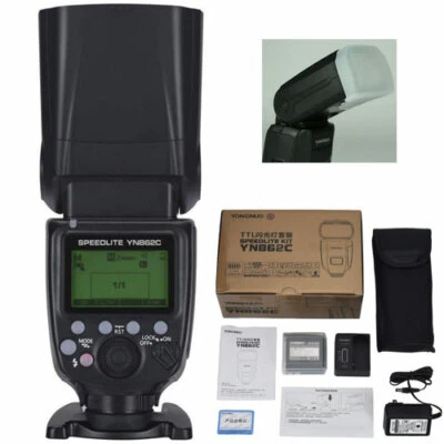 YONGNUO YN862C Master Slave Mode TTL Flash Speedlite for Canon 80D T8I 90D 6D 7D - Image 1 of 4