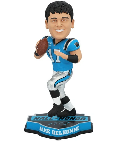JAKE DELHOMME Carolina Panthers Legend “Hall of Honor” Bobblehead #/222 NIB! Cover
