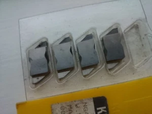 4 Kennametal top notch grooving tips NG 4125 L grade K420 ( NG4125L NG 4125L ) - Picture 1 of 2