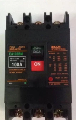 Fst  New  FUJI  EA103BM 3P 100A  circuit  breaker  free shipping - Image 1 of 3