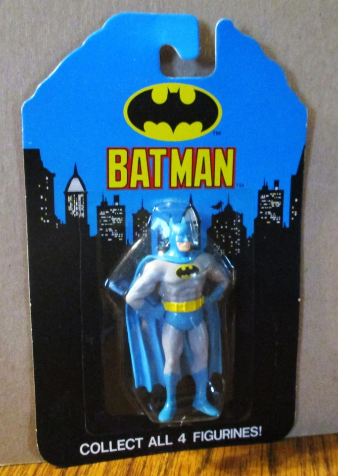 Figura de acción vintage Batman 3 1/2" figura aplausos 1989 cómic superhéroe juguete Foto 1 de 4