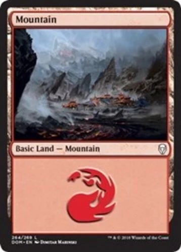 Mountain (264) - Foil ~ Lightly Played Dominaria MTG Magic UltimateMTG Land Card - Image 1 of 1