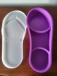 Purple Cook out Serving Tray Dish Summer plastic fruit Platter Lid - Picture 1 of 7