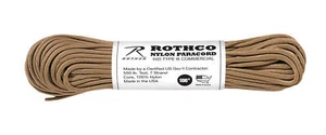 Rothco Nylon Paracord Tipo III 550 LB - 50 ft - Tostado - Imagen 1 de 1