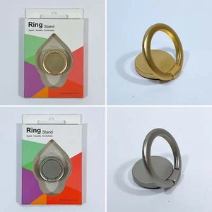 10 pcs Gold or Silver Round Phone Ring Stand Holder Metal Magnetic - Picture 1 of 8