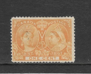 CANADÁ SCOTT 51 USADO FINO - 1897 1c EDICIÓN NARANJA - REINA VICTORIA JUBILEO - Imagen 1 de 2