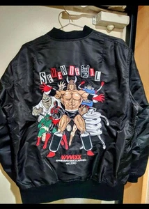Kinnikuman Seven Devil Choujins MA-1 Jacket L-2B type Size L - Picture 1 of 4