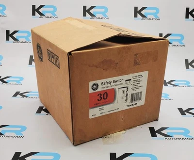 Interruptor de seguridad General Electric THN3361 3Ph 600V 30A Foto 1 de 4