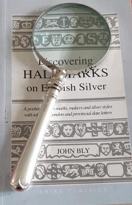 Lupa Allen&Darwen Sheffield 1913 con mango de plata con sello Foto 1 de 4