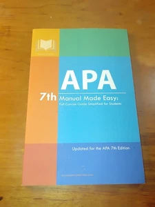 APA 7th Manual Made Easy Full Concise for Students Paperback VG - Bild 1 von 3