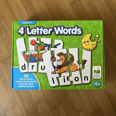The Learning Journey: Match It! - 4 Letter Words Card Game (20 Puzzle Sets) - Image 1 of 4