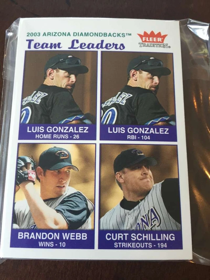 2004 Fleer Tradition Arizona Diamondbacks Team Set W SP - Image 1 of 1