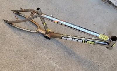 Cuadro Powerlite BMX Powerlite Old Mid School vintage años 90 superficie óxido para piezas y restauración Foto 1 de 4