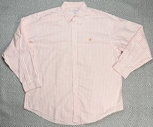 Brooks Brothers Men's Striped  Button Down Long Sleeve Shirt Dress Shirt Size XL - Picture 1 of 8