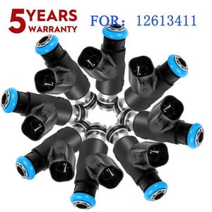 8PC NEW Fuel Injectors 12613411 kit For GM 4.8L & 5.3L 2010-15 12613411\FJ1061 - Foto 1 di 10