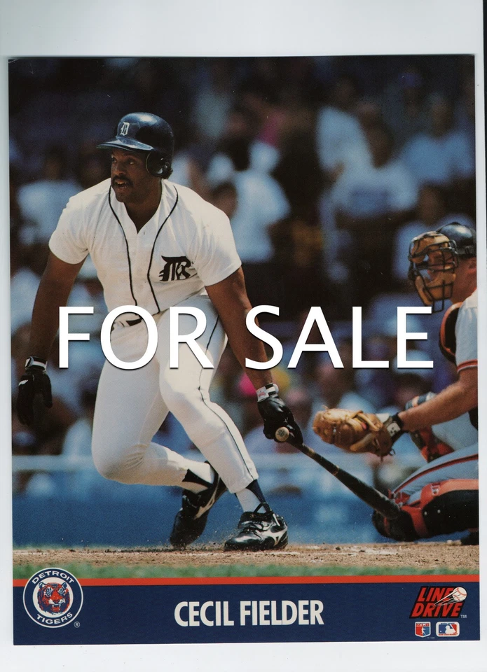 PHOTO Cecil Fielder Detroit Tigers (8 X 10) Line Drive Color Photograph (NEW) - Image 1 of 1