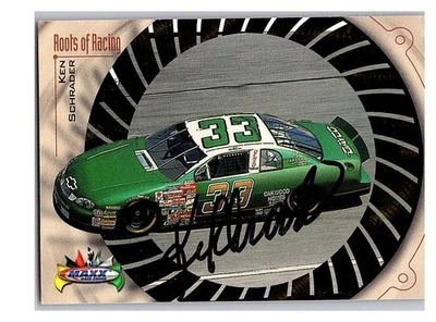 1999 Upper Deck Roots of Racing #27 Ken Schrader Signed Auto - Image 1 of 2