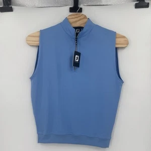 FootJoy Men's Medium Gathered Waist Vest 1/2 Zip Jersey Performance 25203 NWT - Picture 1 of 8