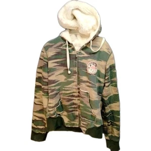 Volcom Full Zip Hooded Sweatshirt, Hoodie Camouflage Size S - Picture 1 of 11