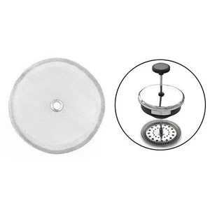 Filtro a rete riutilizzabile in acciaio inox schermi per macchina caffè pressa francese 8 tazze - Foto 1 di 12