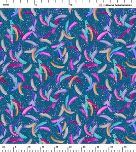 Minerva Exklusiver Köperstoff - POD - Künstlerische Bögen - pro Meter - Bild 1 von 3