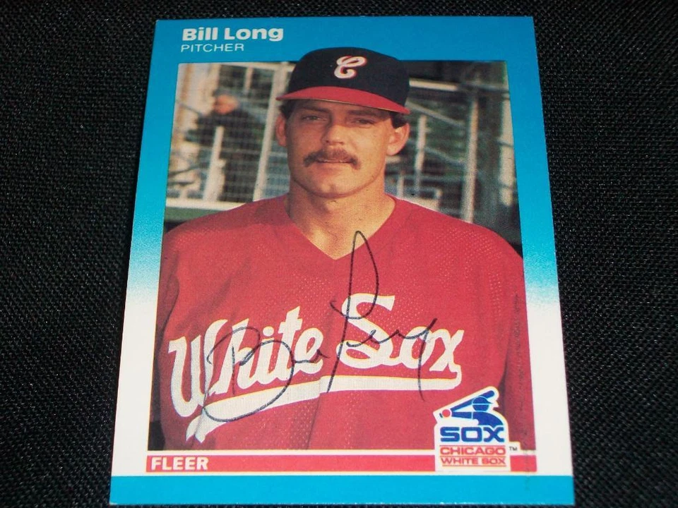 Chicago White Sox Bill Long Signed Auto 1987 Fleer Card #U-66  JSA  J23 - Image 1 of 1