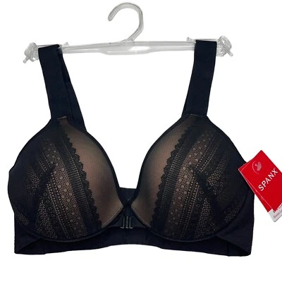 Sujetador Spanx con aros cierre frontal encaje superposición cobertura completa Brallelujah 30061R Foto 1 de 4